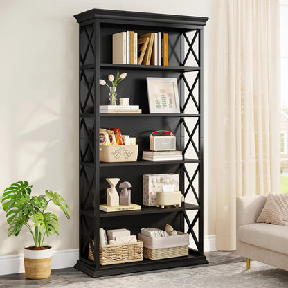 6-Tier 5 Shelf Display Storage Bookshelf