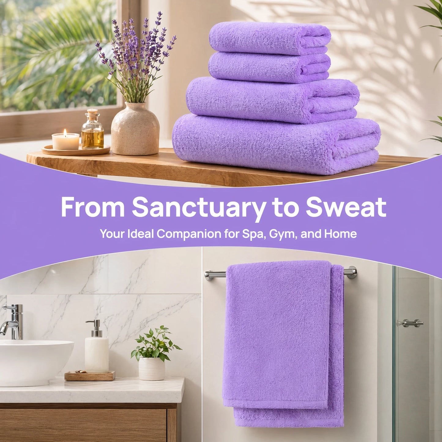 18-Piece Coral Fleece Bath Towel Set, Ultra Soft & Quick-Dry