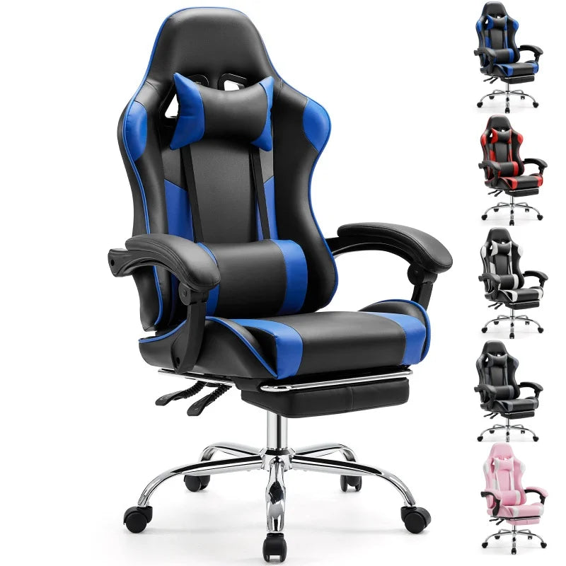 Ergonomic Racing Gaming Chair with Headrest and Lumbar Support
