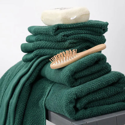 Pack of 8 Popcorn Textured Luxury Towels Set, 100% Cotton