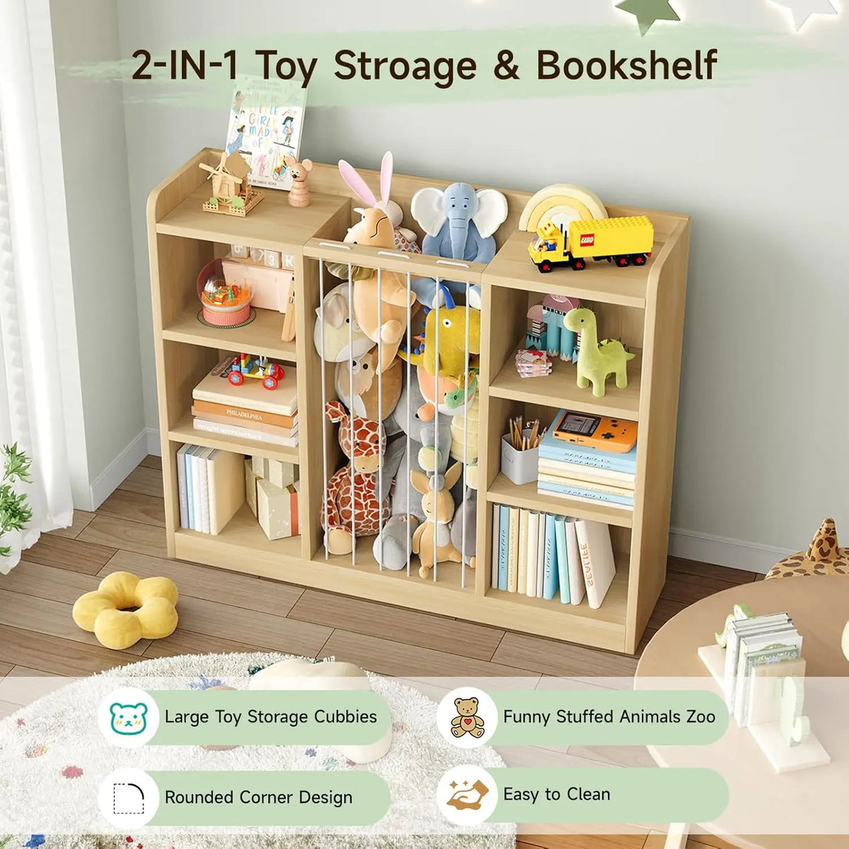 6-Cube Kids Toy Organizer & Storage Shelf