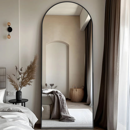 58"x19" Rectangular Full Body Mirror with Stand