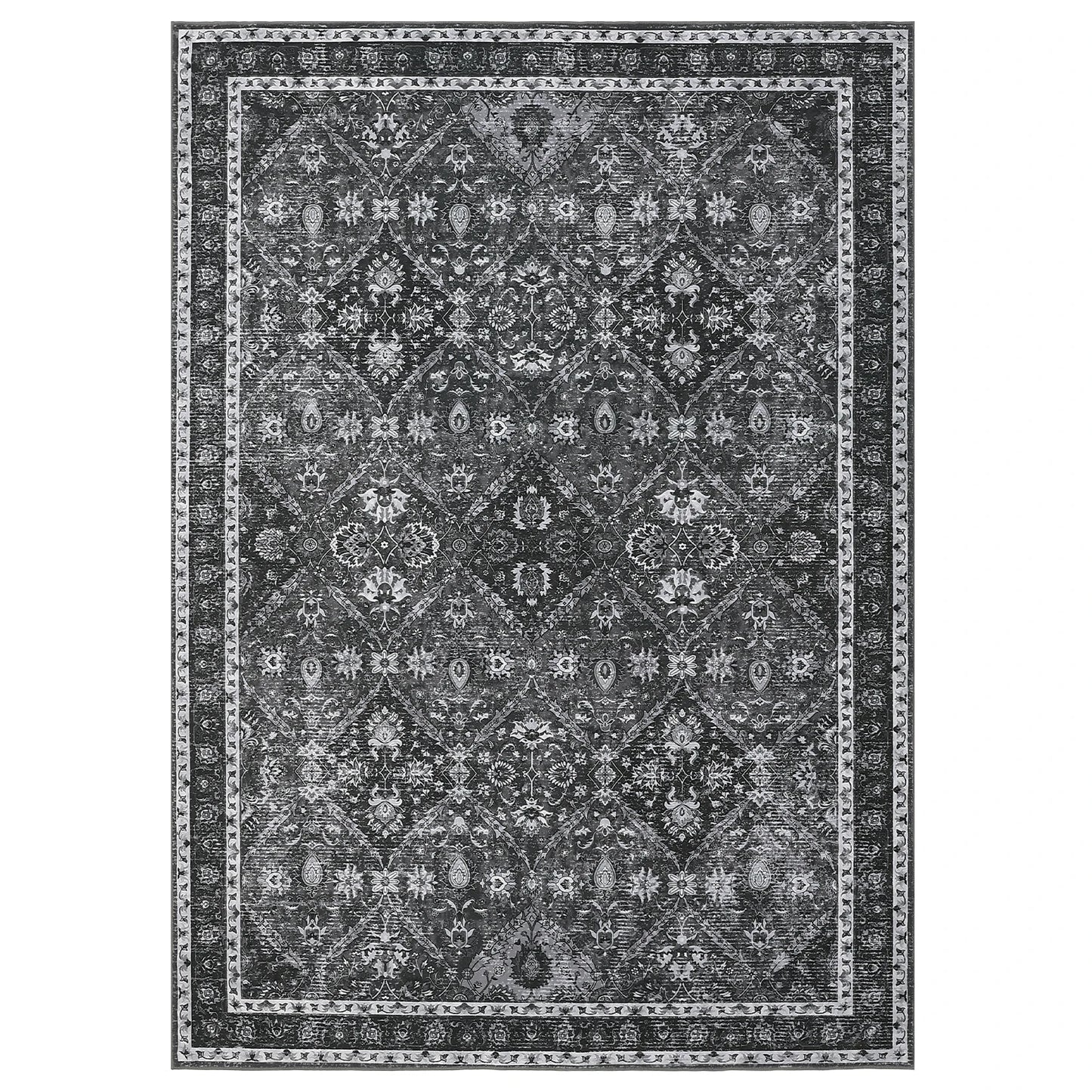 Vintage Rug is Machine Washable, Non-Slip & Stain Resistant