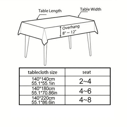 Romantic, Elegant White Lace Rectangular Tablecloth