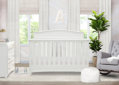 4-in-1 Convertible Baby Crib with Greenguard Gold Certification