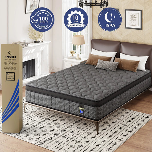 12/14 Inch Gel Memory Foam Hybrid Pocket Spring Mattress