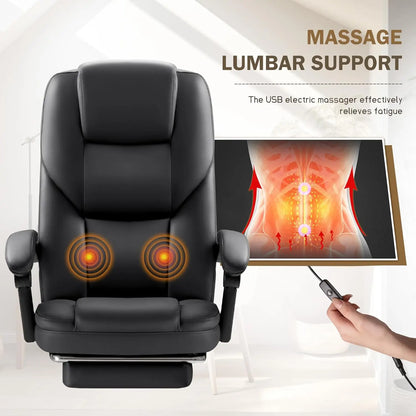 Big and Tall Executive Office Chair with Footrest