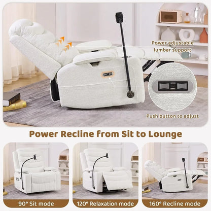Chenille Swivel Rocking Glider Recliner Nursery Chair