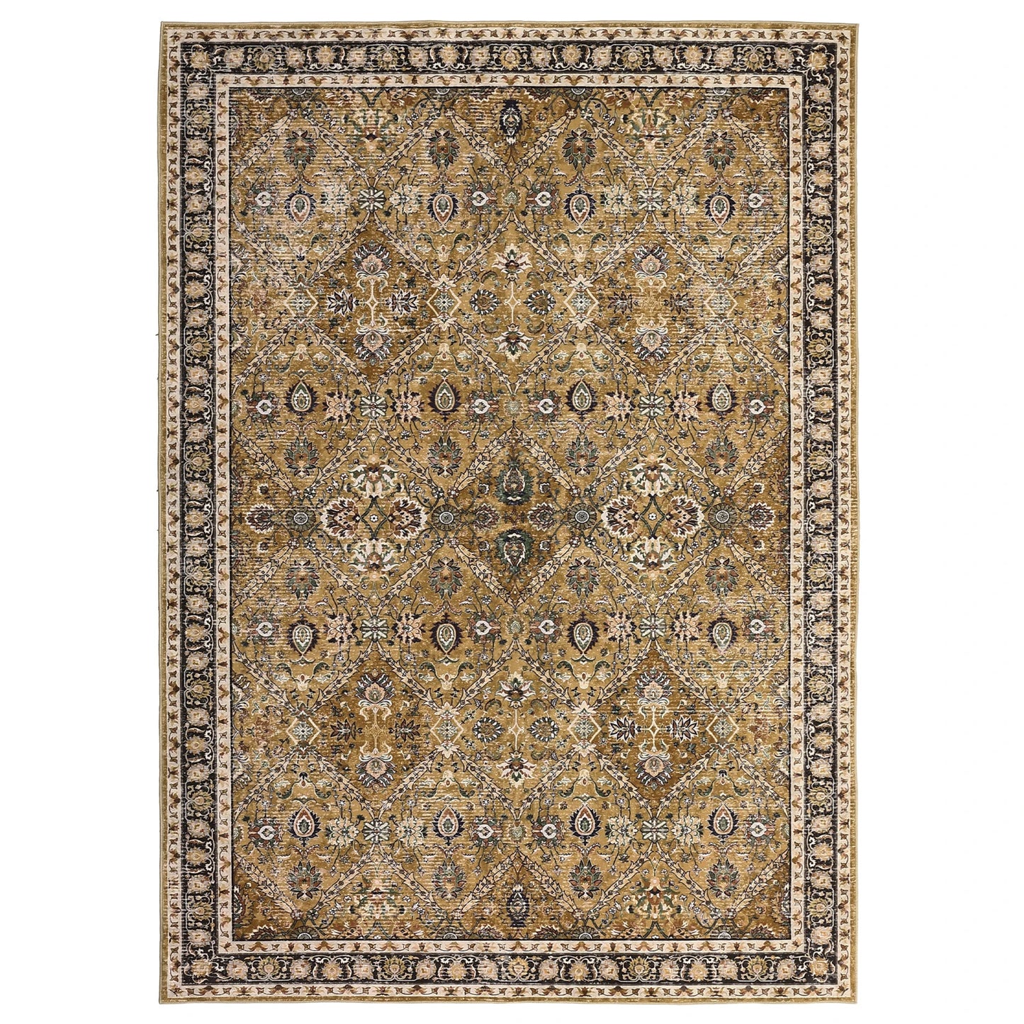 Vintage Rug is Machine Washable, Non-Slip & Stain Resistant
