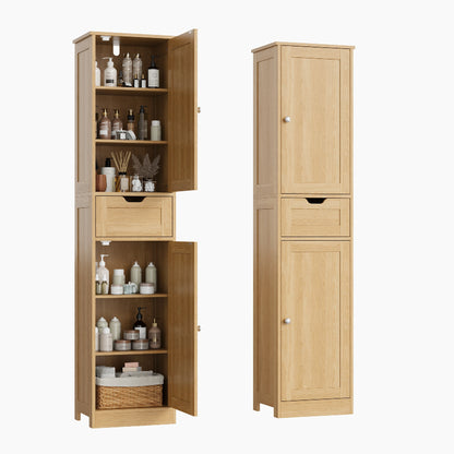 Space-Saving Slim Bathroom Storage Cabinet
