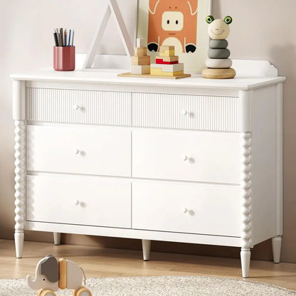 Kids Wood Dresser with Large Storage Drawers