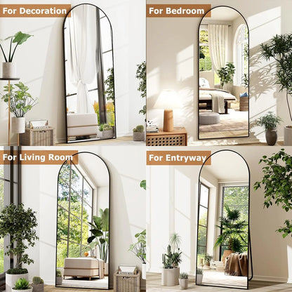 21 x 64 inch Arched Full Length High-Definition Mirror
