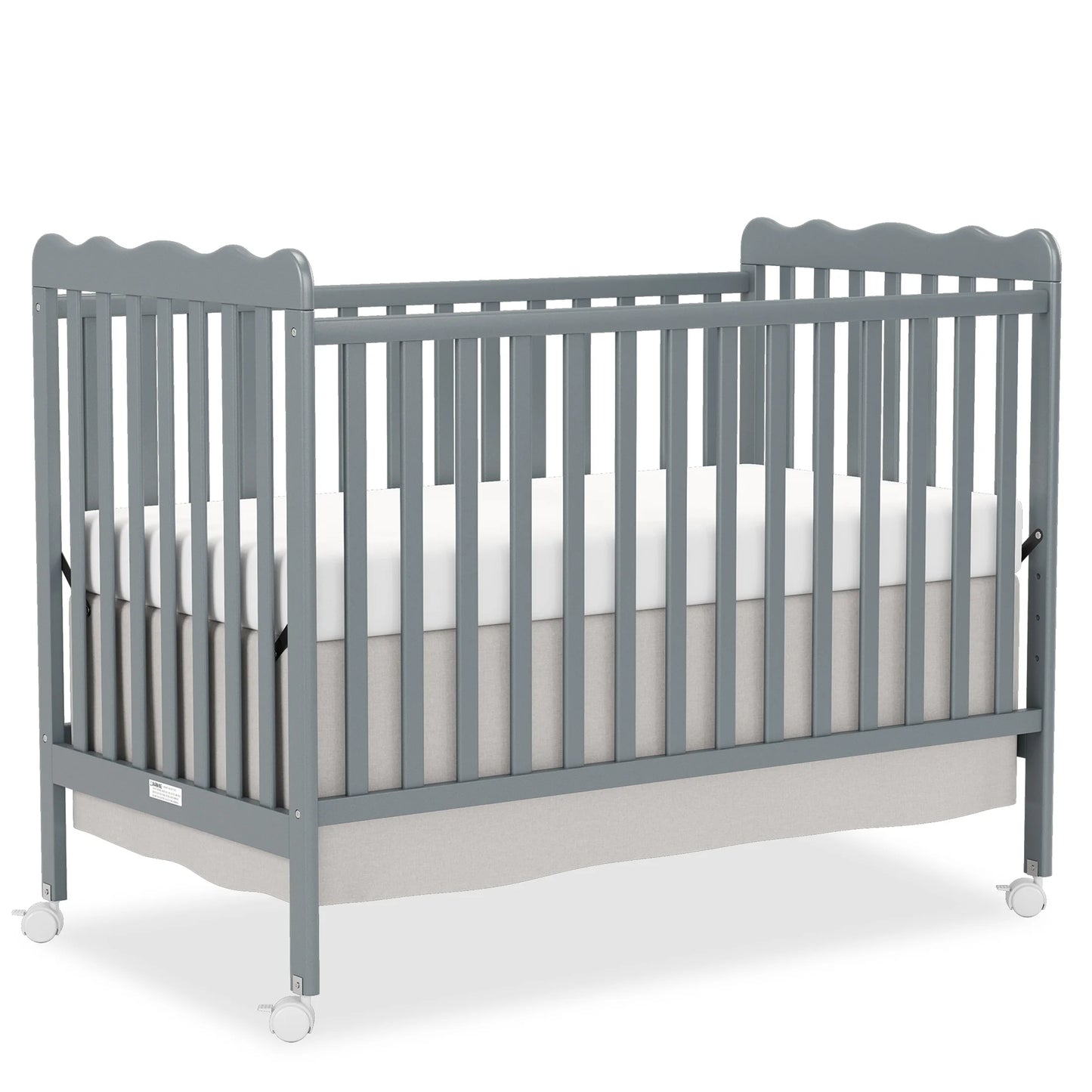 4-in-1 Convertible Wooden Baby Crib w/ 3 Adjustable Heights