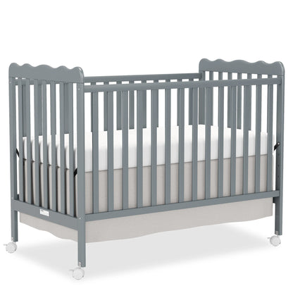 4-in-1 Convertible Wooden Baby Crib w/ 3 Adjustable Heights