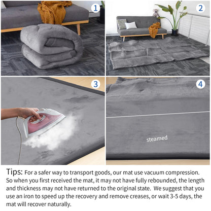 Non-Slip Thick Soft Foam Baby Activity Rug