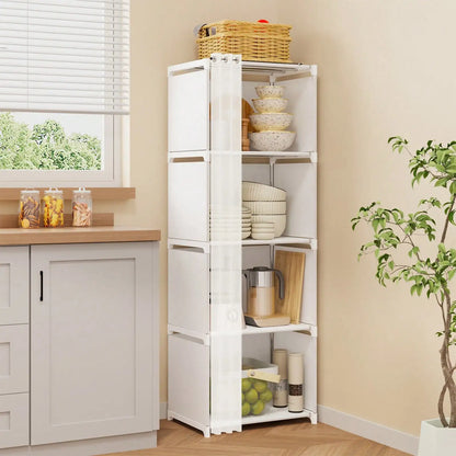 Space-Saving Kitchen Cabinet with Adjustable Shelves