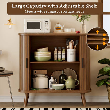 Modern Accent Coffee Bar Console Table for Kitchen, Entryway