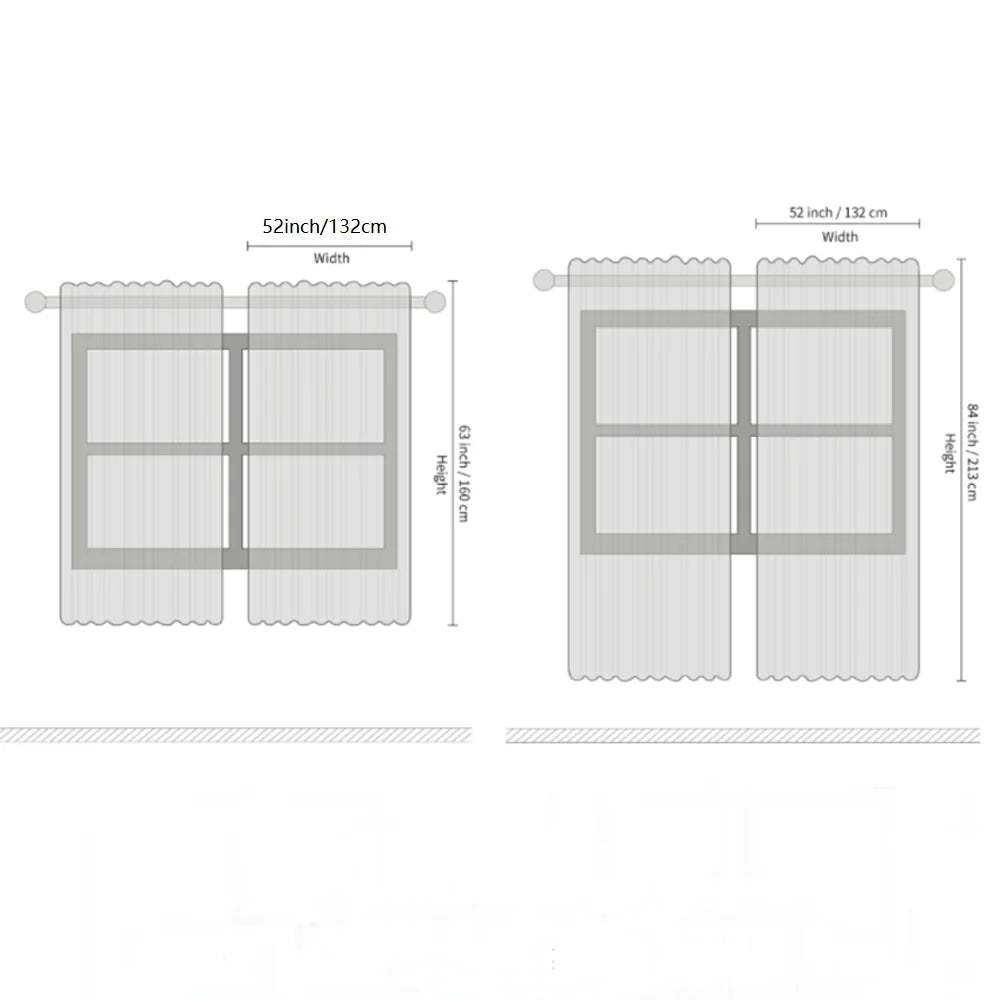 4PCS Blackout Curtains are Thermal Insulated
