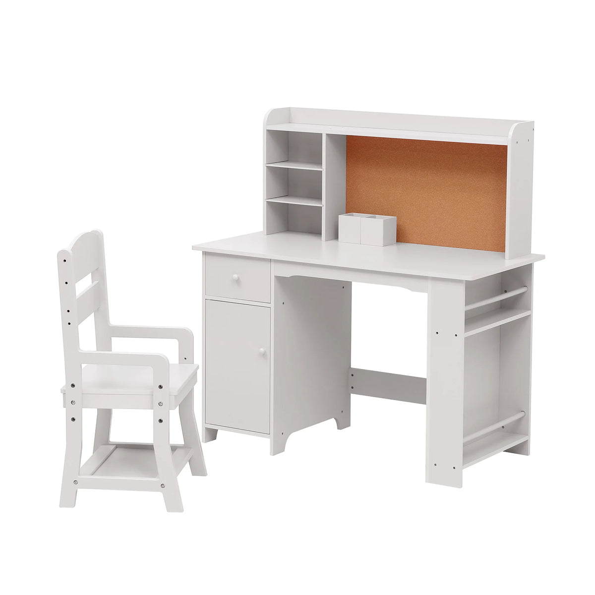 Kids Study Desk & Chair Set with Storage