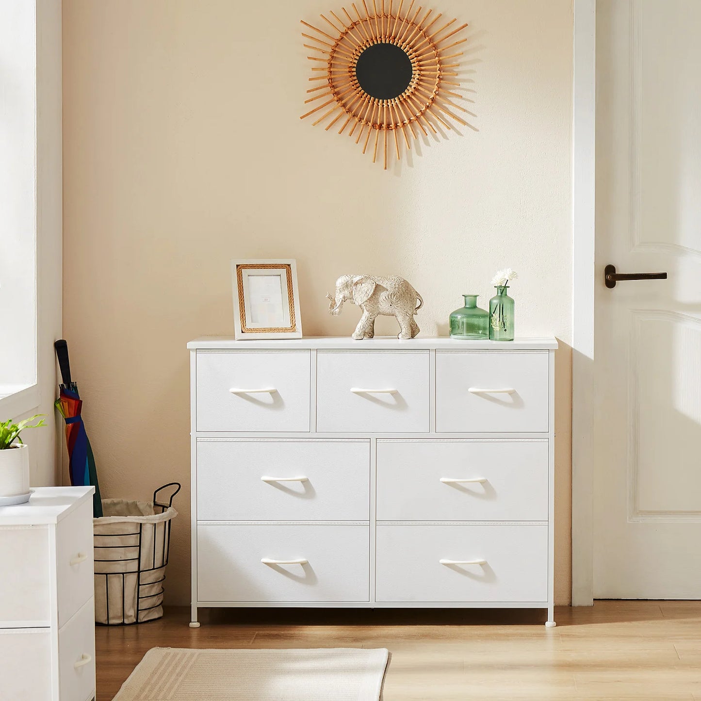 Storage Organizer, Dresser with 7 Fabric Drawers