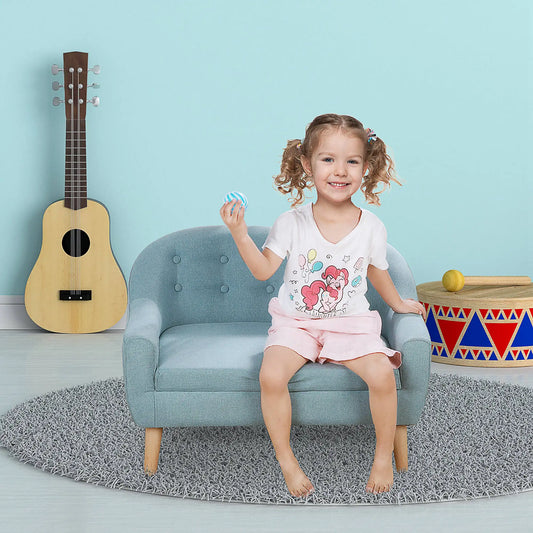 Cozy Children Sofa Couch, Seats 2 Kids