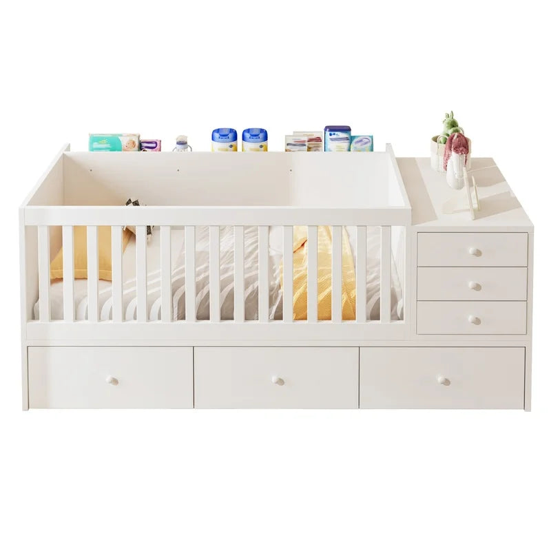 Convertible Crib to Daybed with Drawers & Changing Table