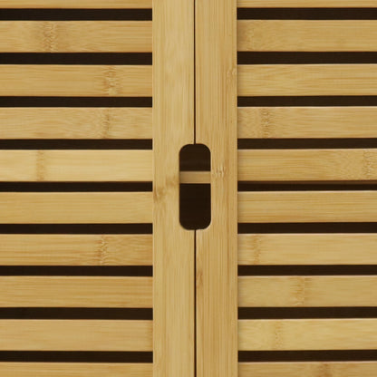 Wall Mounted Bamboo Medicine Cabinet