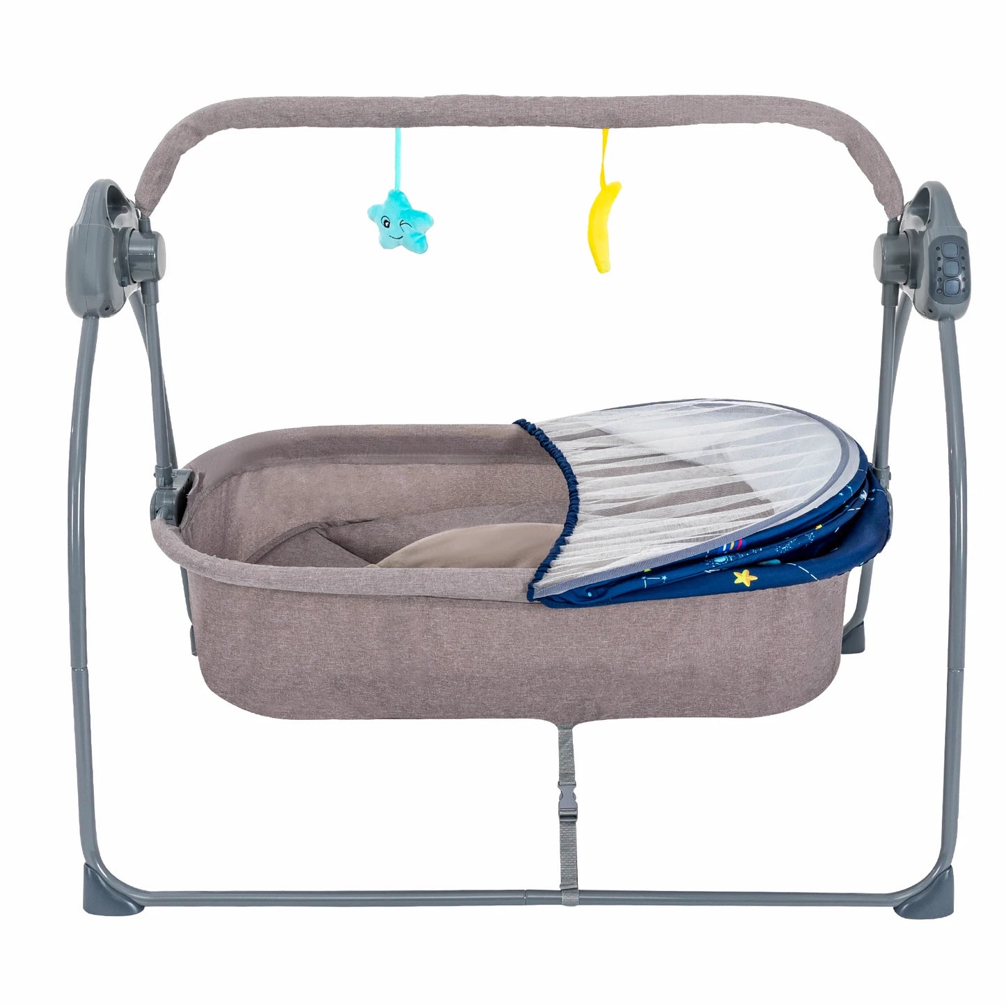 Baby Cradle, 5 Speeds Swing with Remote Control for 0-18 Months Newborn Babies
