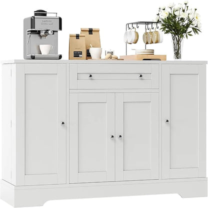 Modern Wood Sideboard/Buffet Cabinet with Drawer & Doors
