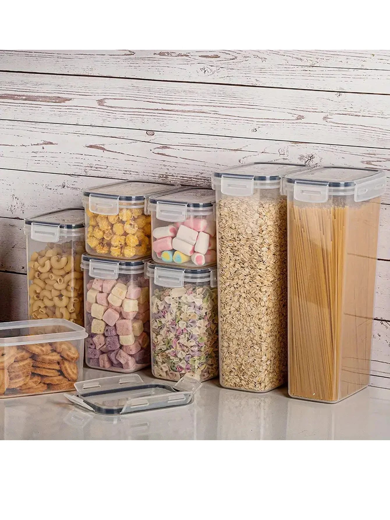24pcs moisture-proof airtight food storage containers