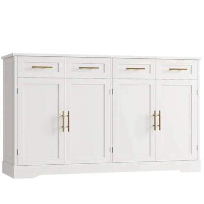 60" Large Buffet Sideboard with Storage & 4 Drawers