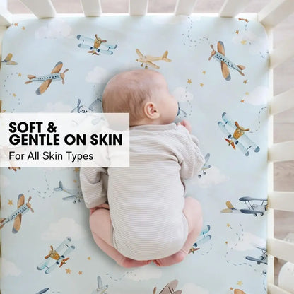 2-Pack Super Soft Baby Bedding for Crib or Toddler Mattress