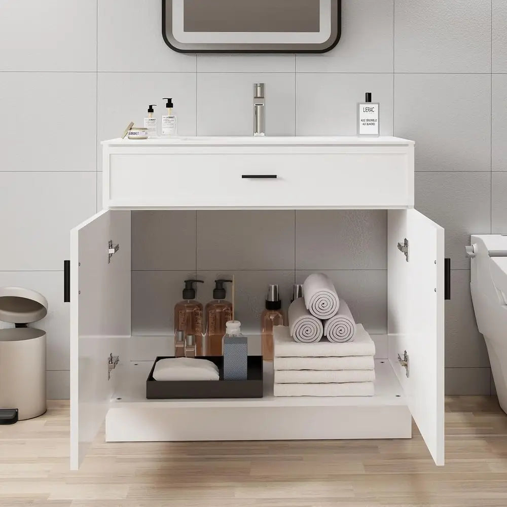 36 Inch Freestanding Wooden Bathroom Vanity with Sink