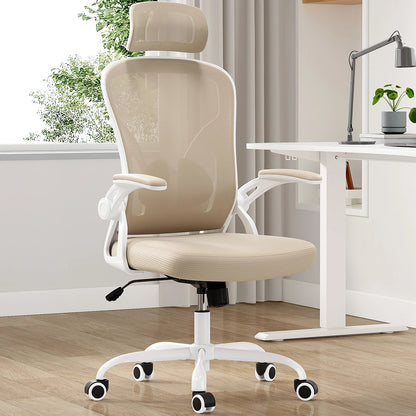 Ergonomic Home Office Desk Chair with Headrest & High Back