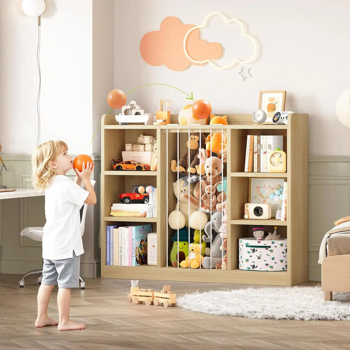 6-Cube Kids Toy Organizer & Storage Shelf