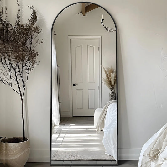 58"x19" Rectangular Full Body Mirror with Stand