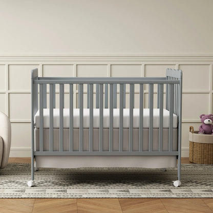 4-in-1 Convertible Wooden Baby Crib w/ 3 Adjustable Heights