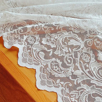 Romantic, Elegant White Lace Rectangular Tablecloth