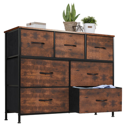 Storage Organizer, Dresser with 7 Fabric Drawers