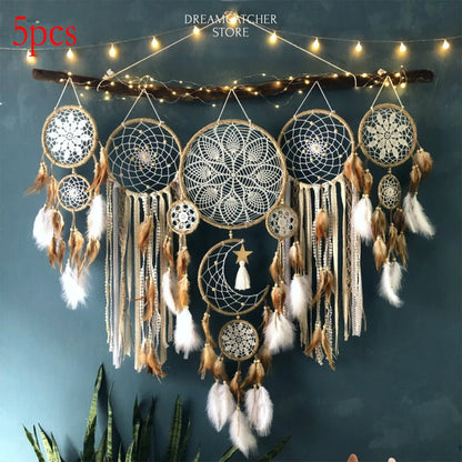 5-Piece Large Handcrafted Moon Dream Chaser