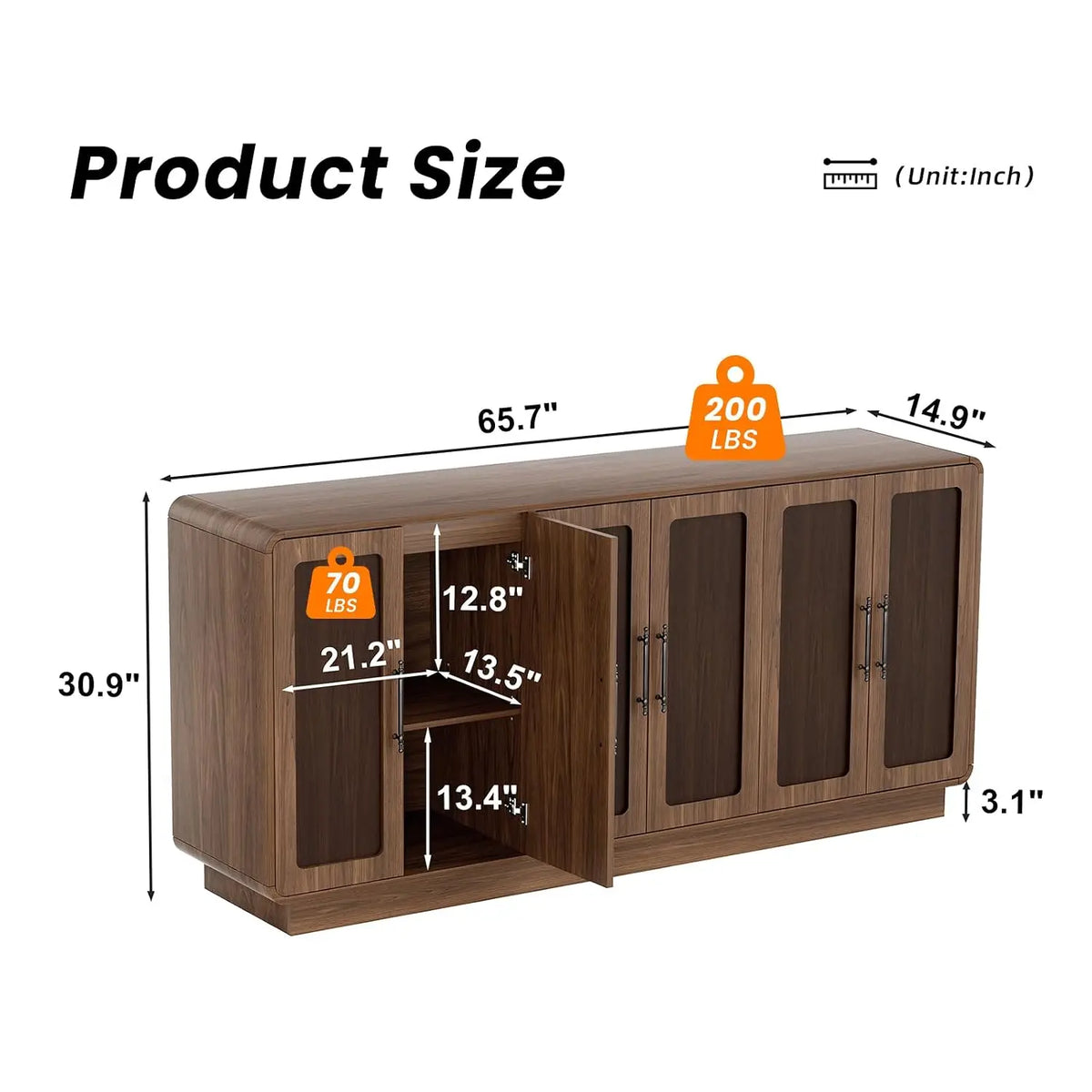 Sideboard Buffet Cabinet with Storage