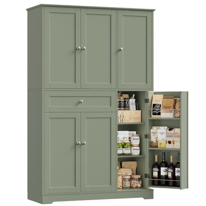 68" Tall Kitchen Pantry Storage Cabinet
