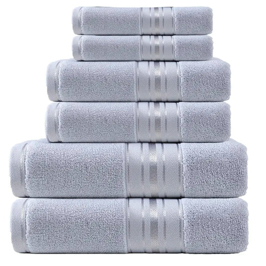 6-Piece Turkish Cotton Towel Set