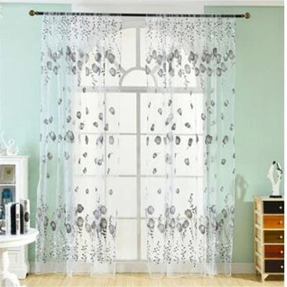 1Pc Modern Tulip Window Screen, Drape, Curtain