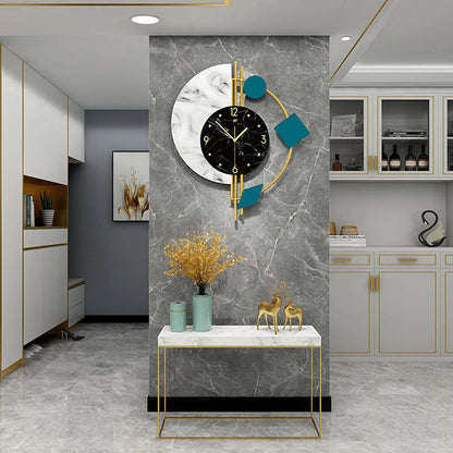 22 inch Marble Nordic Style Creative Luxury Wall Clock
