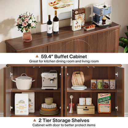 Modern Storage Cabinet Sideboard Buffet Table with Doors