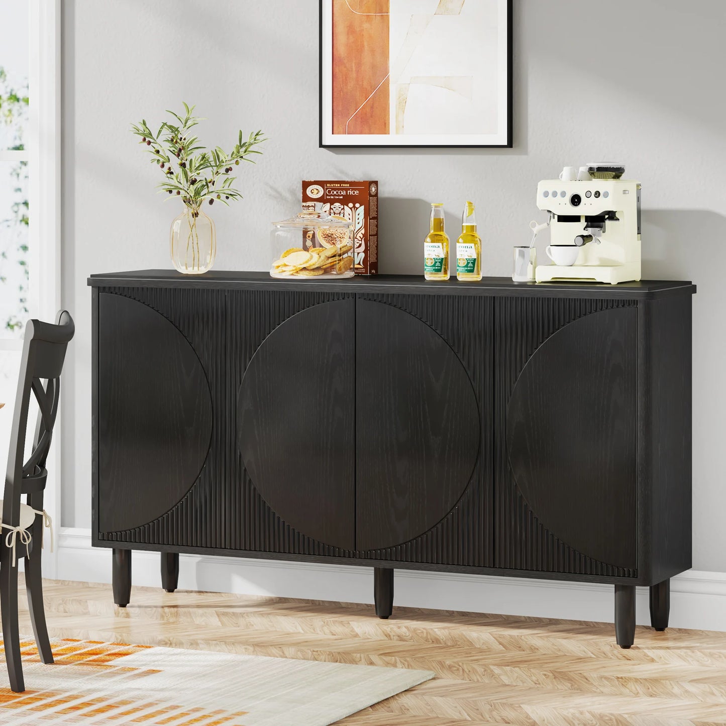 Modern Storage Cabinet Sideboard Buffet Table with Doors