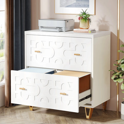2-Drawer Lateral File Cabinet for Legal/Letter/A4 Size Files