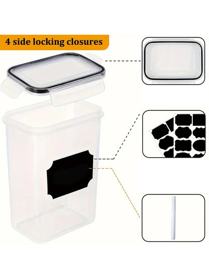 24pcs moisture-proof airtight food storage containers