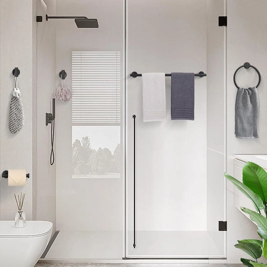 5 Piece Brushed Gold Bathroom Hardware Set